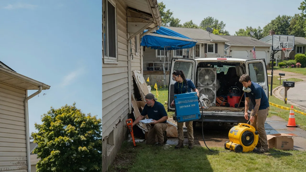 Ceiling Leak Cleanup in Medway, OH near me